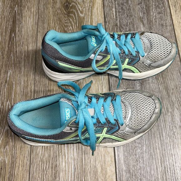 Asics Gel Contend-3 Women's Size US 6 Gray Teal Blue Running Sneaker Shoes - Picture 3 of 13